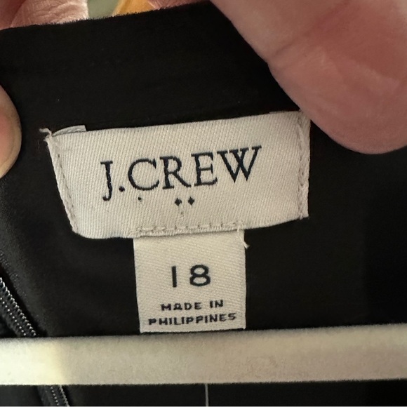 J Crew Factory Black Square Neck Sheath Size 18 BY040 NWT Spring‎ 24 Office Work - Picture 3 of 12